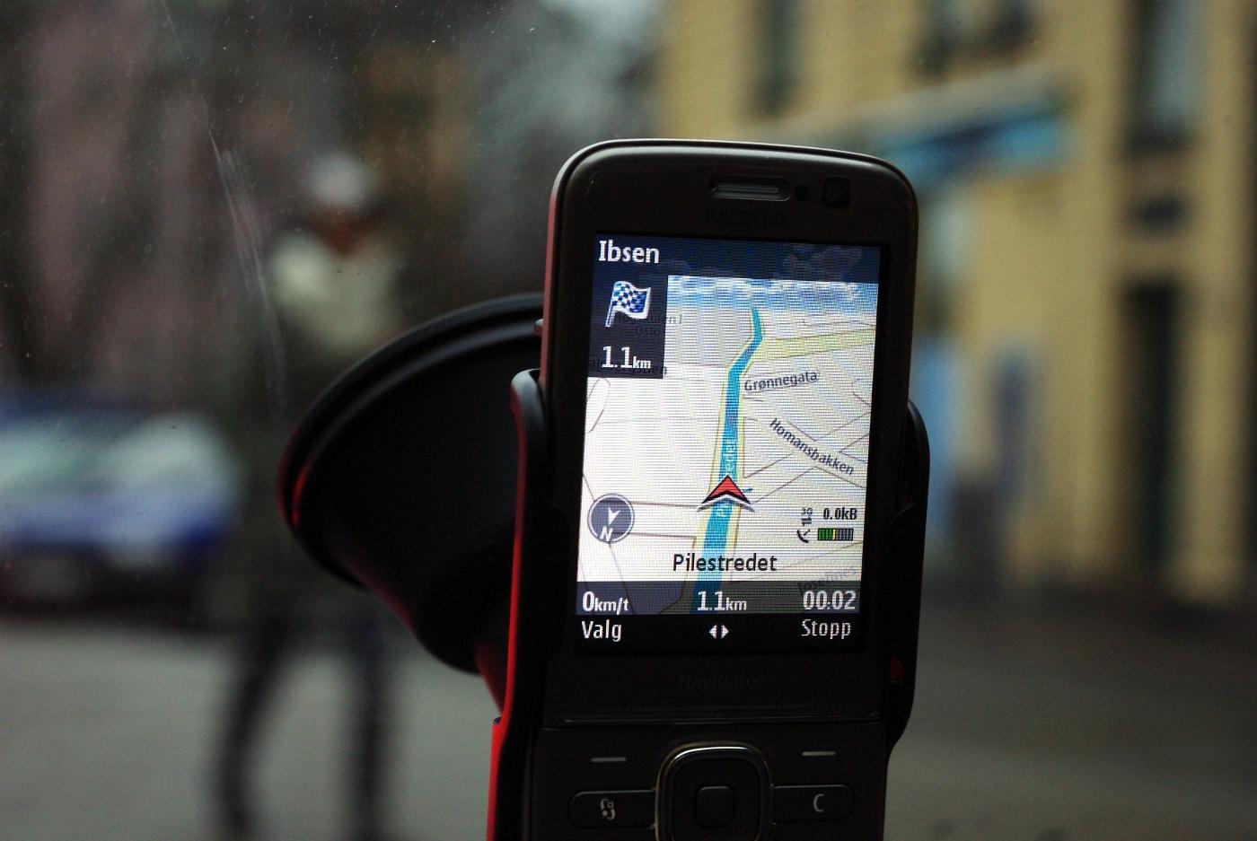 GPS i mobilen gir litt dårligere oversikt og færre funksjoner, men du finner som regel fram.