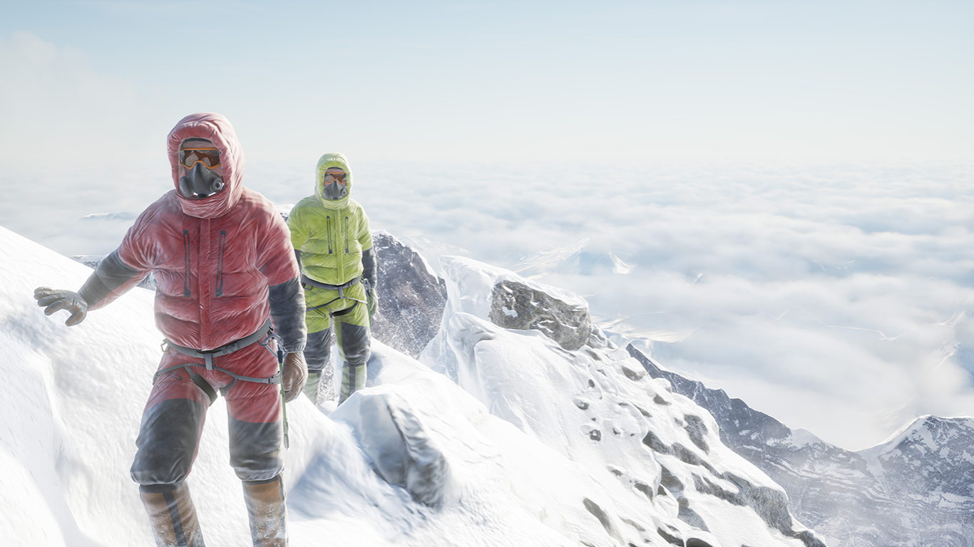 Viveport byr blant annet på en virtuell VR-reise til Mount Everest.