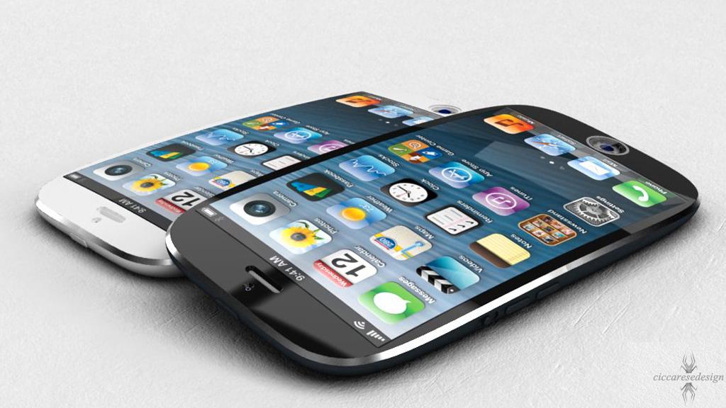 Det hevdes at nye iPhone vil bli langt rundere i kantene enn dagens. Det spørs likevel om den vil bli fullt så avrundet som dette designforslaget.Foto: ciccaresedesign.com