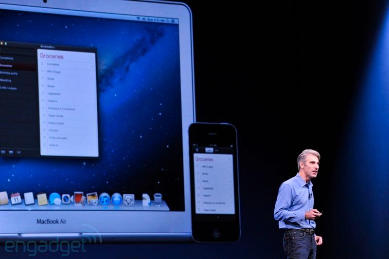 Flere av applikasjonene som dukker opp i Mountain Lion finnes også i iOS.Foto: Engadget