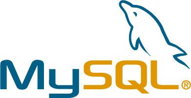 MySQL-logoen. Klikk på bildet for å komme til MySQL-hjemmesiden.