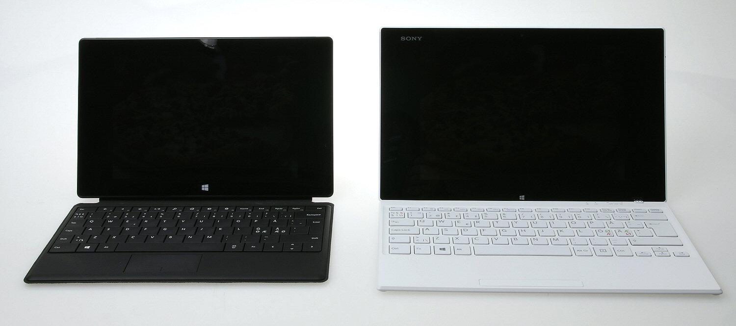 Surface Pro 2 til venstre, Vaio Tap 11 til høyre.Foto: Vegar Jansen, Hardware.no