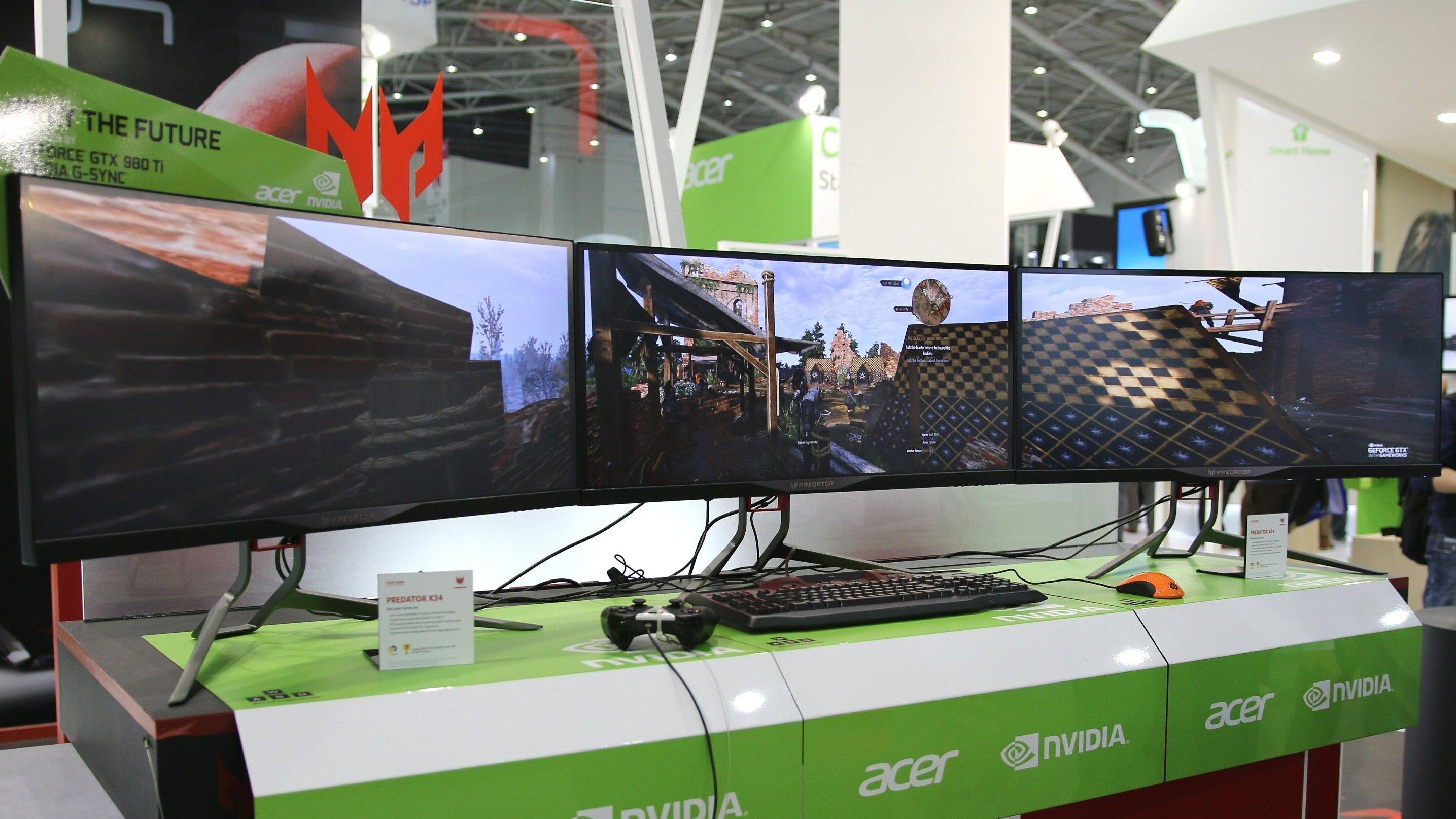 Acer vil være først ute med buet og ekstra bred IPS G-Sync-skjerm