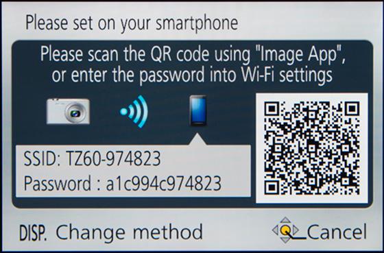 WiFi-oppkobling med QR-kode.