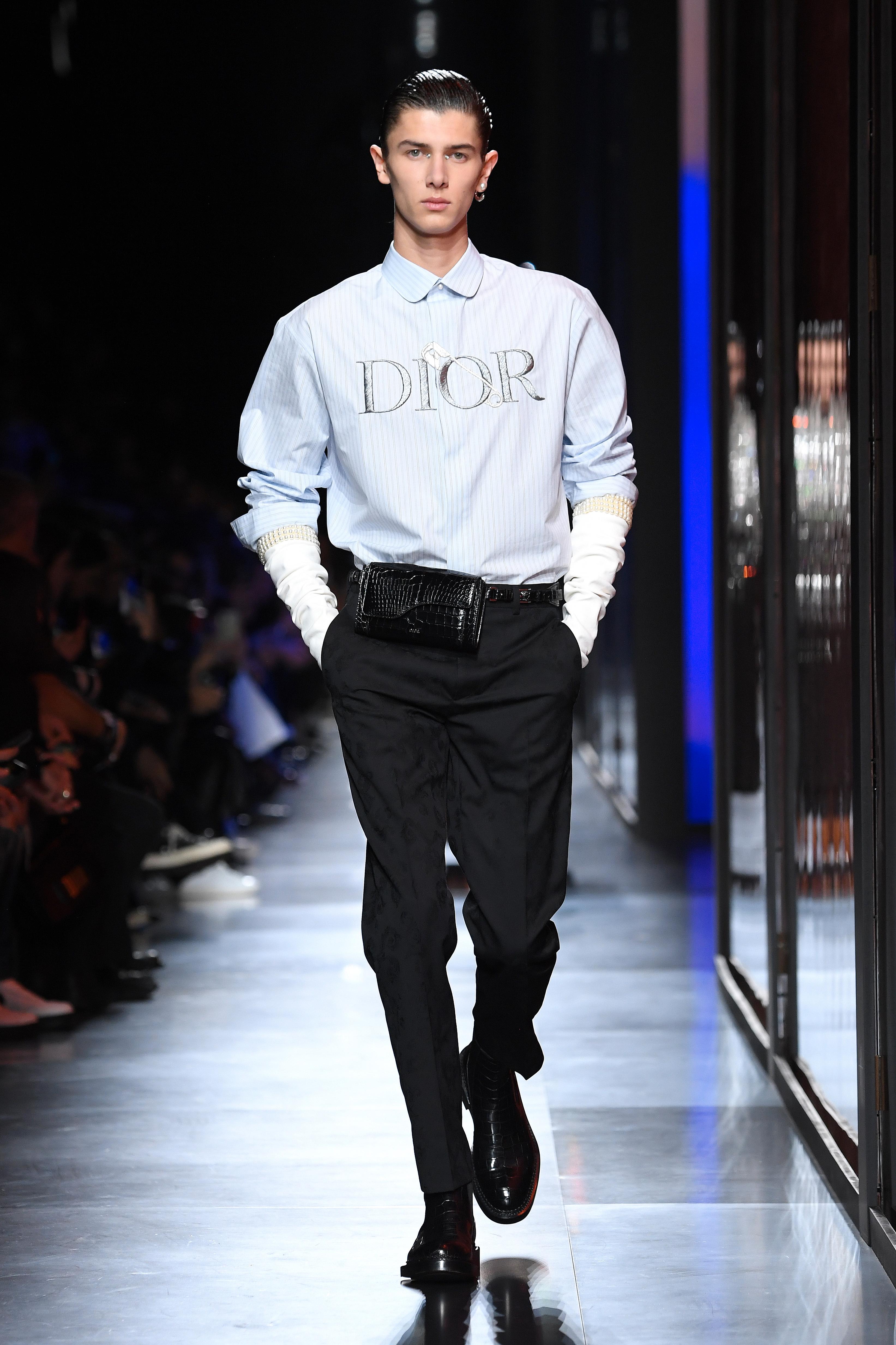 LUKRATIV JOBB: Prins Nikolai på catwalken fra Dior. 