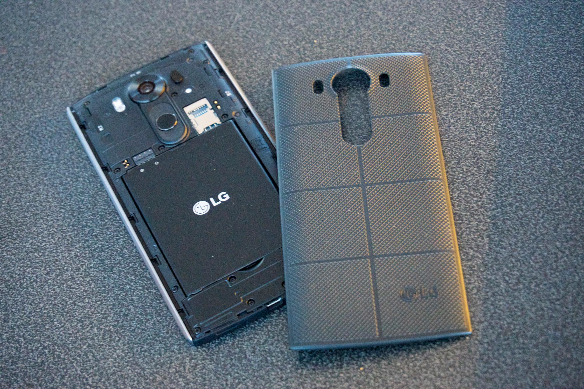 Litium-ion-batterier er vanlig å bruke i mobiltelefoner. Her vist ved LG V10.