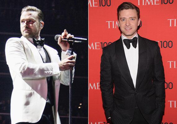 SLØYFEFIN: Justin Timberlake er alltid stilsikker og velger ofte sløyfe når han tar på seg finstasen – gjerne kombinert med tredelt vest. Foto: Getty Images/All Over Press