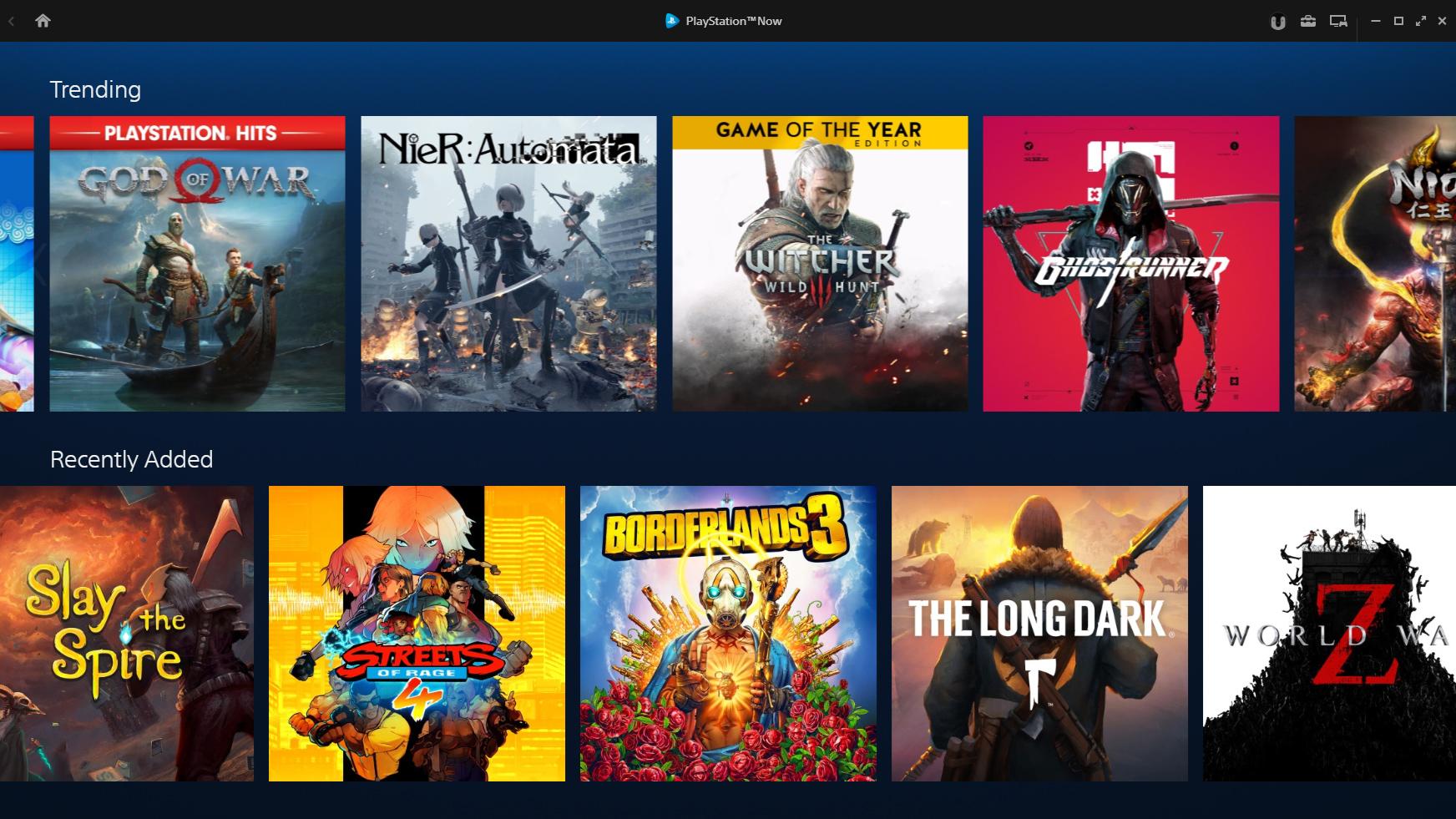 Playstation Now.