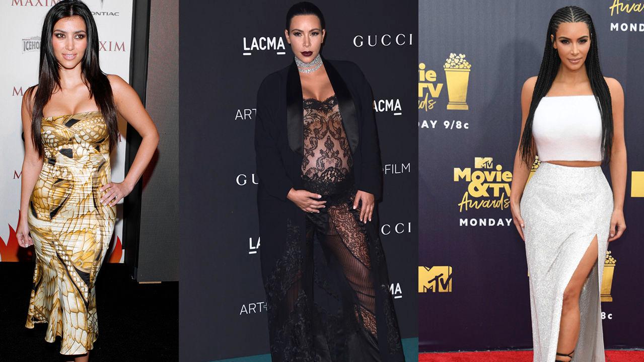 FORANDRING: Kim Kardashian West har endret stil fra sitt inntog i rampelyset. Foto: AP/AP/AFP