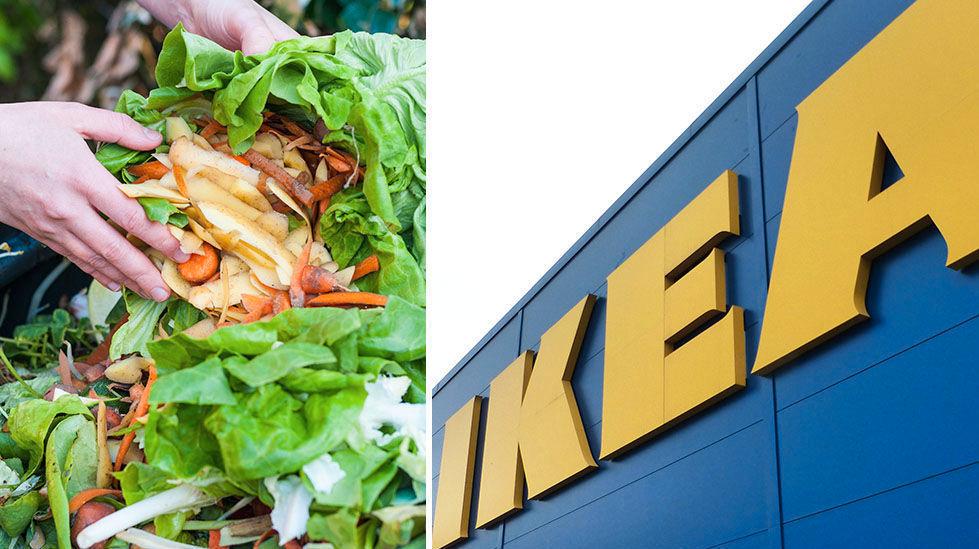 MATSVINN: IKEA har et nytt mål om å redusere matsvinn innen bedriften med halvparten. (Merk: Bildet til venstre er et illustrasjonsbilde). Foto: Shutterstock/Jan Ovind/VG