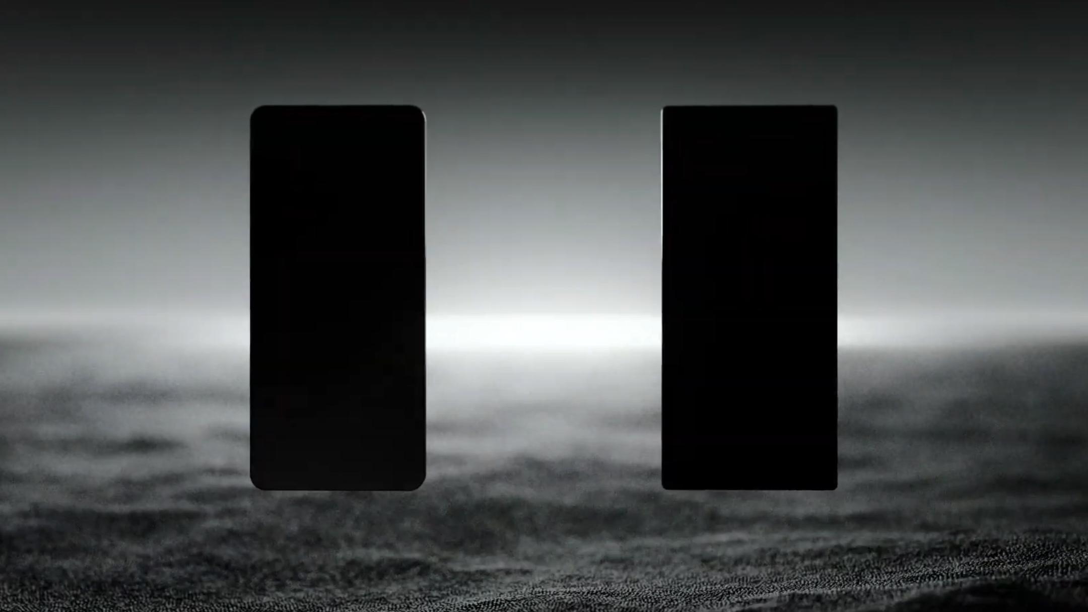 I en kort video Samsung har lagt ut, ser vi to mobiler som smelter sammen til én.