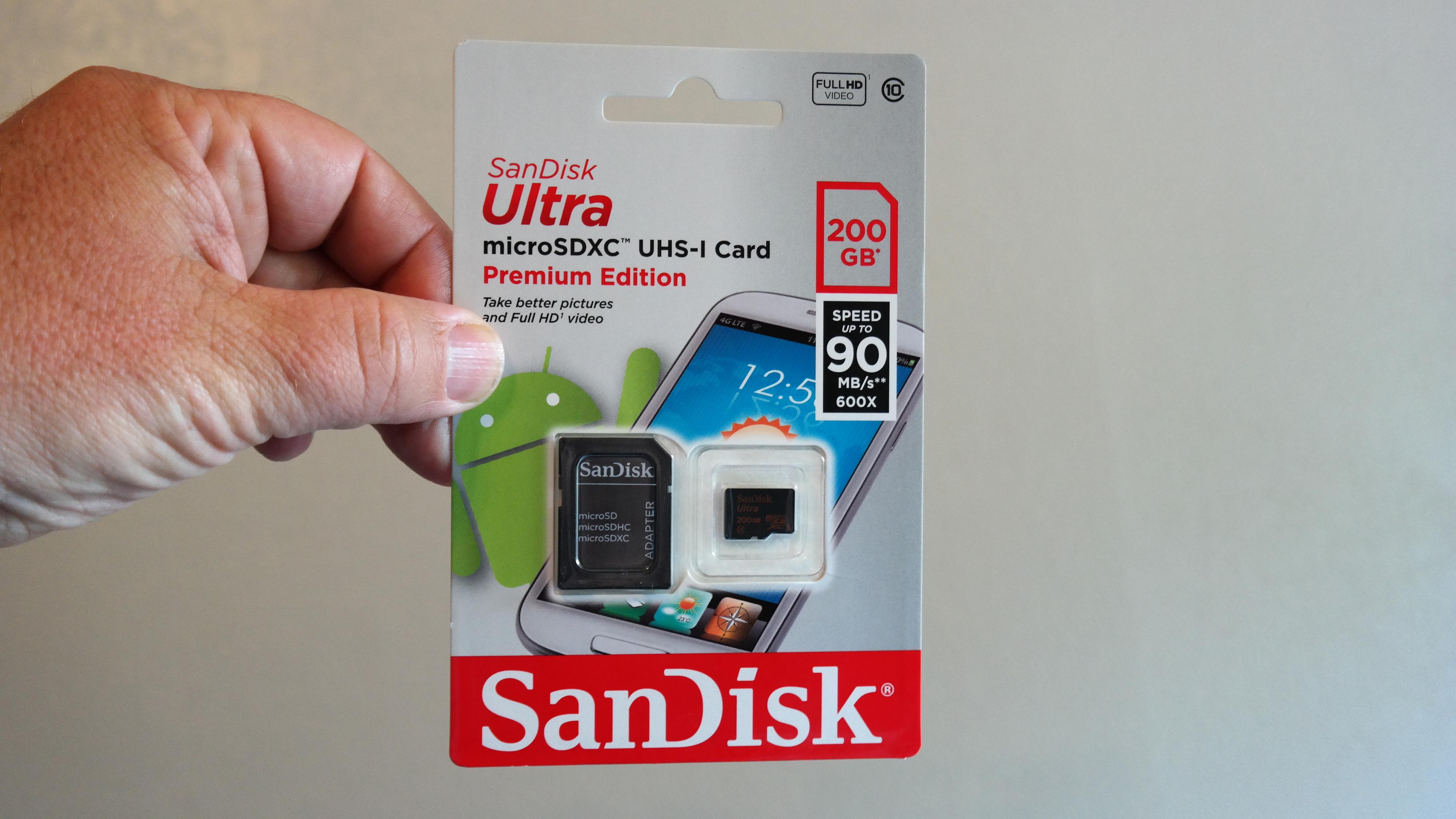 200 GB SanDisk Ultra microSDXC UHS-I-kort, Premium Edition