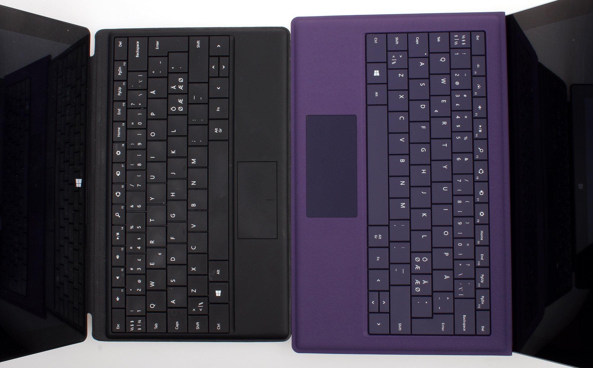 Det nye tastaturet er større, noe som har gjort plass til en litt større pekeplate.Foto: Vegar Jansen, Hardware.no
