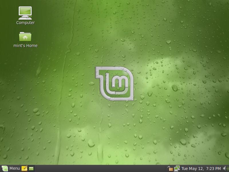 Slik ser Linux Mint 7 "Gloria" ut