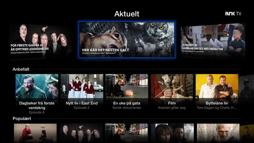 Nå kan du se alt fra NRK på Apple TV