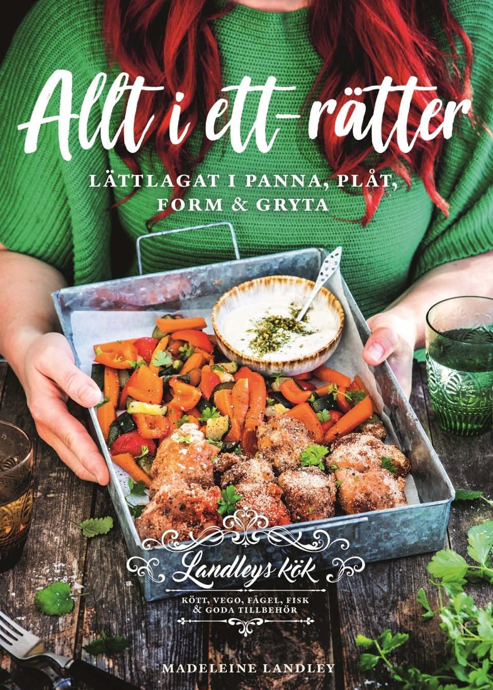 Kokboken Allt i ett-rätter av Madeleine Landley.