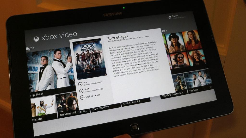 Du kan kjøpe eller leie film med Xbox Video.Foto: Espen Irwing Swang, Amobil.no