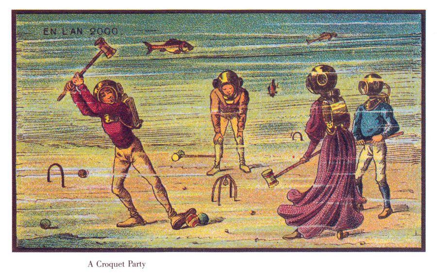 CROQUET: Croquet var et populært tidsfordriv på 1800-tallet, men undervannsversjonen slo aldri helt an de neste 100 årene.Foto: Wikimedia Commons