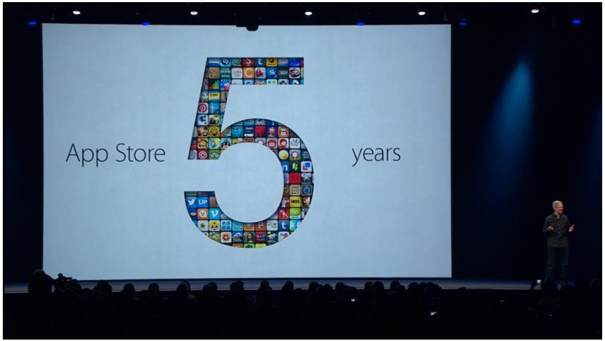 Neste måned er App Store 5 år.Foto: Apple
