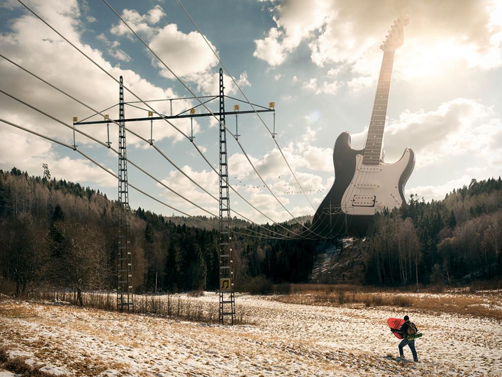 Electric guitar.Foto: Erik Johansson