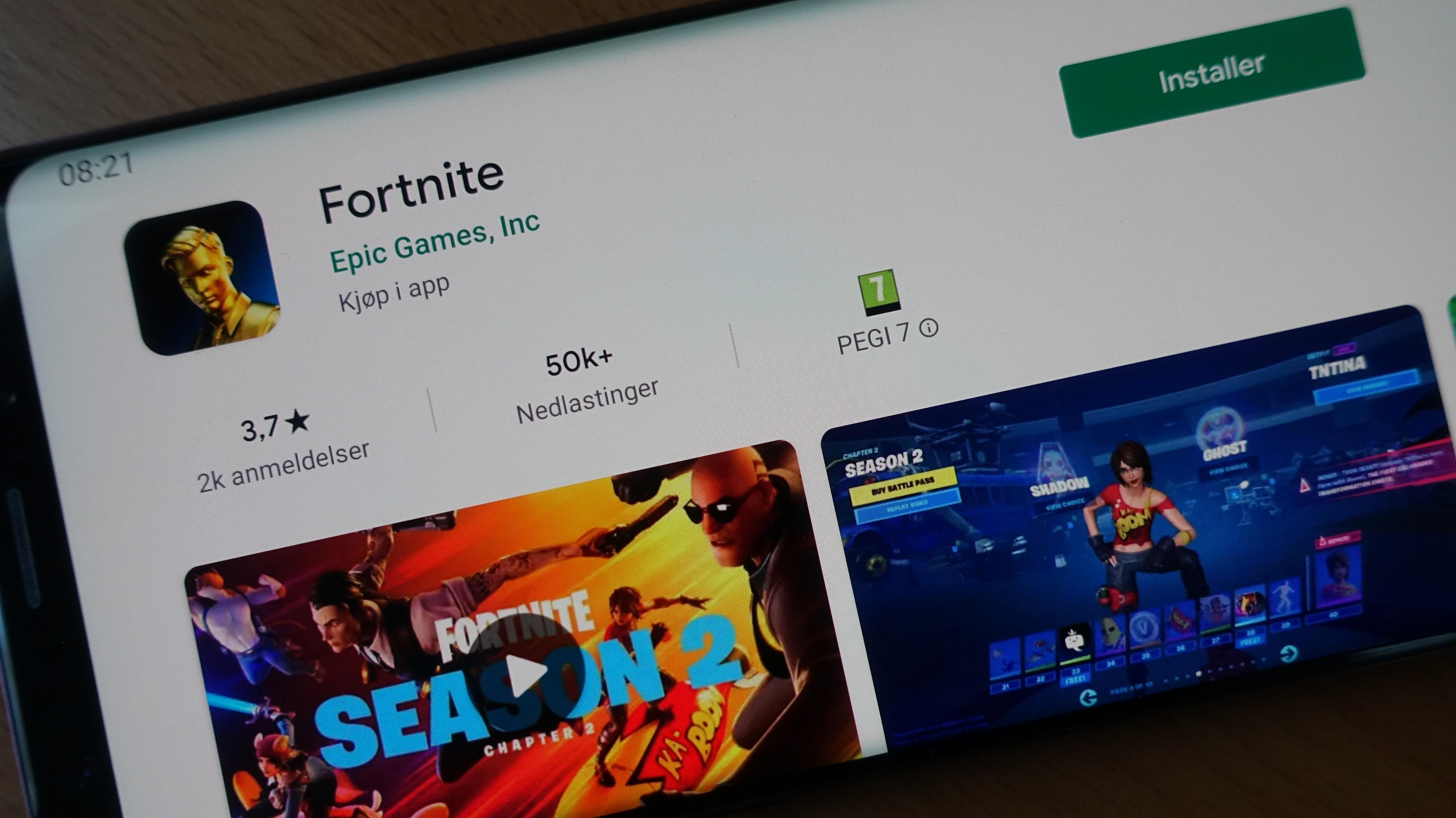 Fortnite er endelig på Play Store