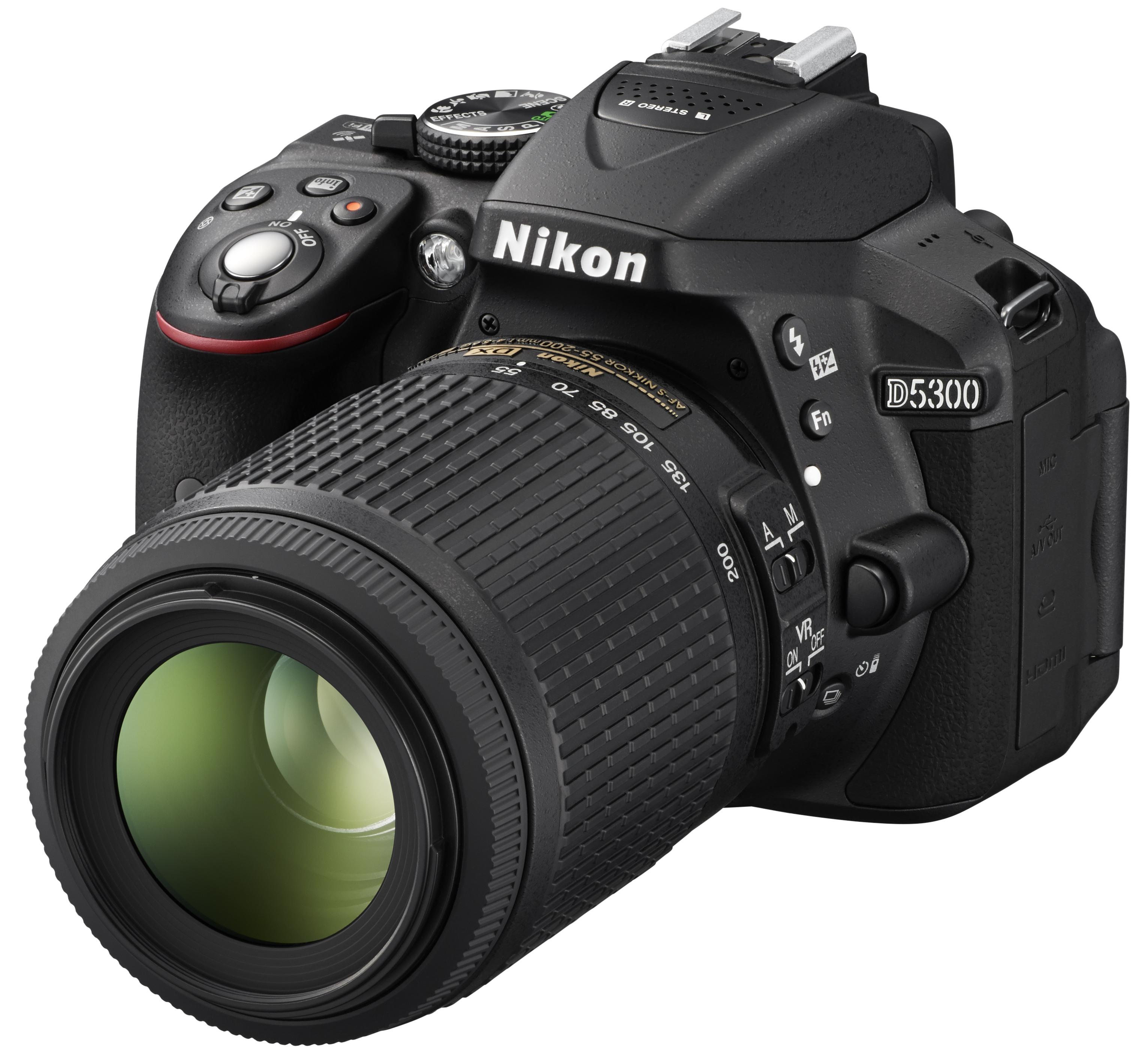 Nikon D5300 er sosial, med GPS og Wi-Fi innebygd. Foto: Nikon