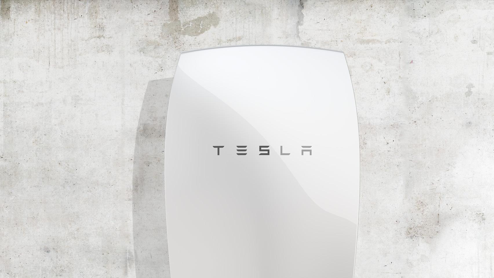 Daimler-batteriet blir en direkte konkurrent til Teslas Powerwall-batteri, her avbildet. Foto: Tesla Energy