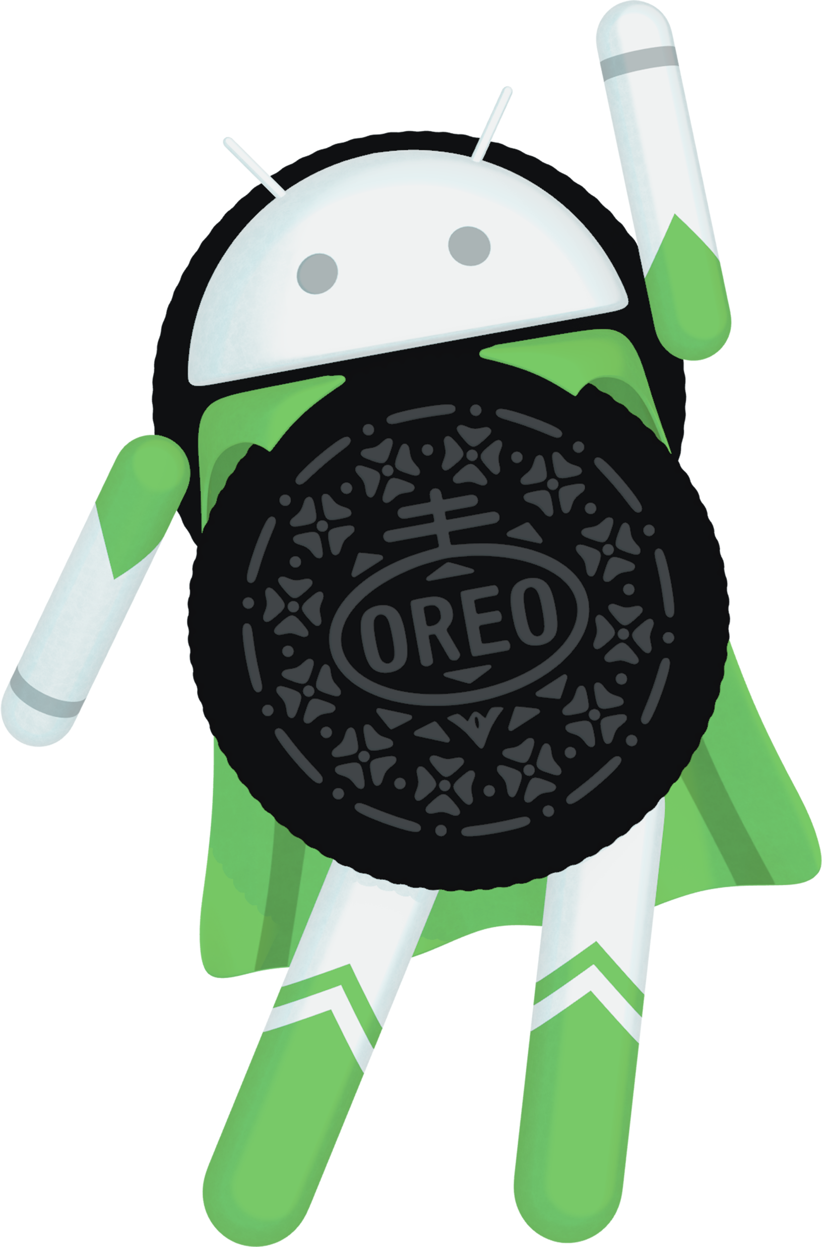 «O-Hero» er tydeligvis maskoten til Android Oreo.