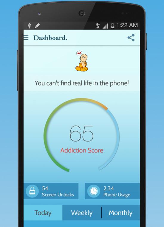 En app som BreakFree kan hjelpe deg med å kartlegge hvor avhengig du er av mobilen. Foto: Google Play