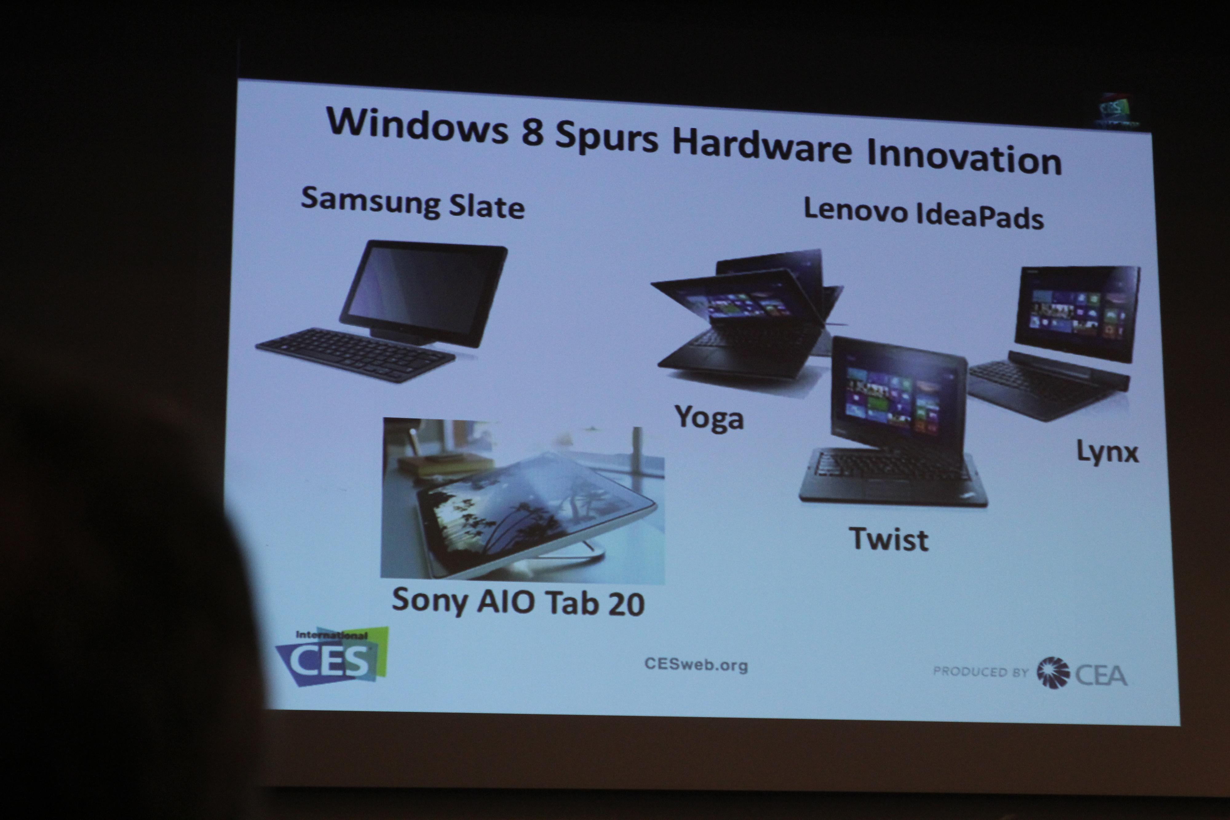 Windows 8 vil fremme flere nye formfaktorer, skal vi tro CEA-gutta.Foto: Niklas Plikk, Hardware.no