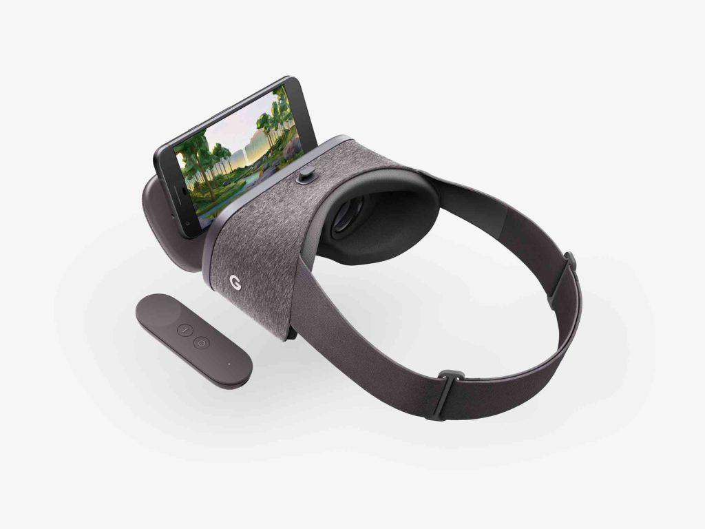Den nye VR-appen er i utgangspunktet designet for Googles egen Daydream-plattform. Dette er de tilhørende Daydream View-brillene.