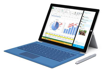 Microsoft Surface 3 var det eneste nettbrettet som ble lansert på tirsdag.Foto: Microsoft