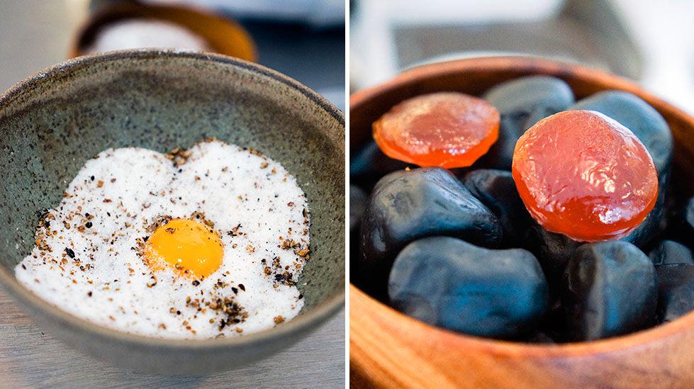 ENKELT: Det skal kun tre (eller fire) ingredienser til for at du kan lage gravet eggeplomme selv. Foto: Maria Tveiten Helgeby/VG