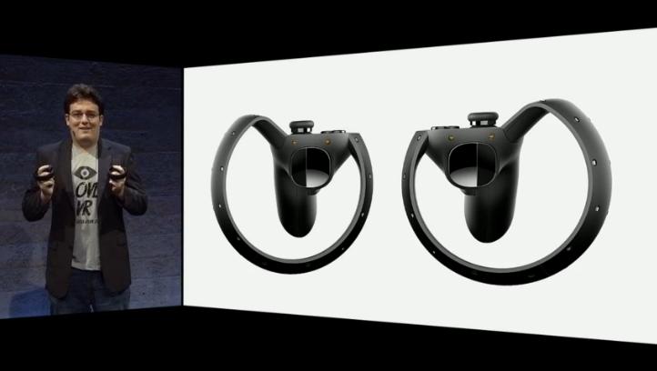 Dette er den nye håndkontrollen til Oculus Rift som skal bringe hendene dine inn i VR-verdenen. Foto: Oculus VR