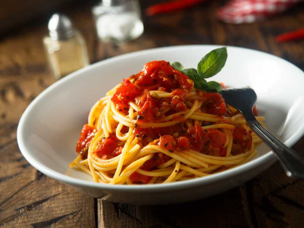 Spaghetti med tomatsås är Joe Bidens favoritmat.
