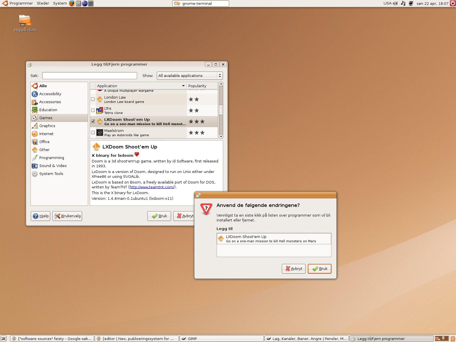 Installering av programvare er enkelt under Ubuntu.
