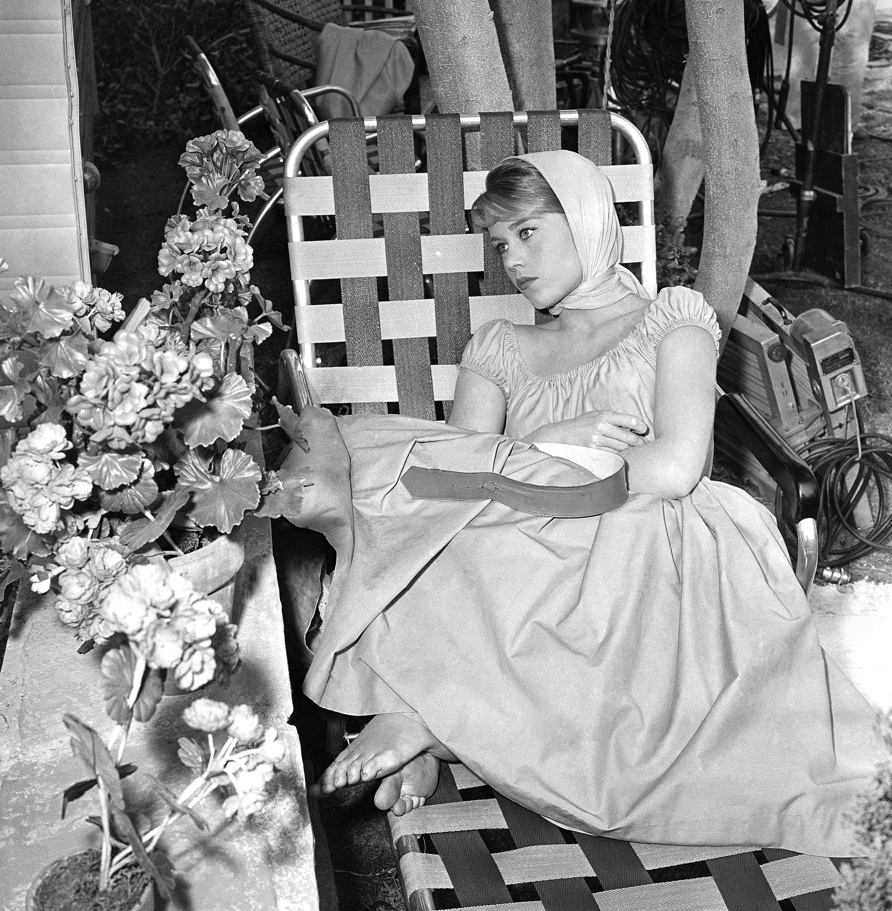 Skuespiller Jane Fonda på 1950-tallet.