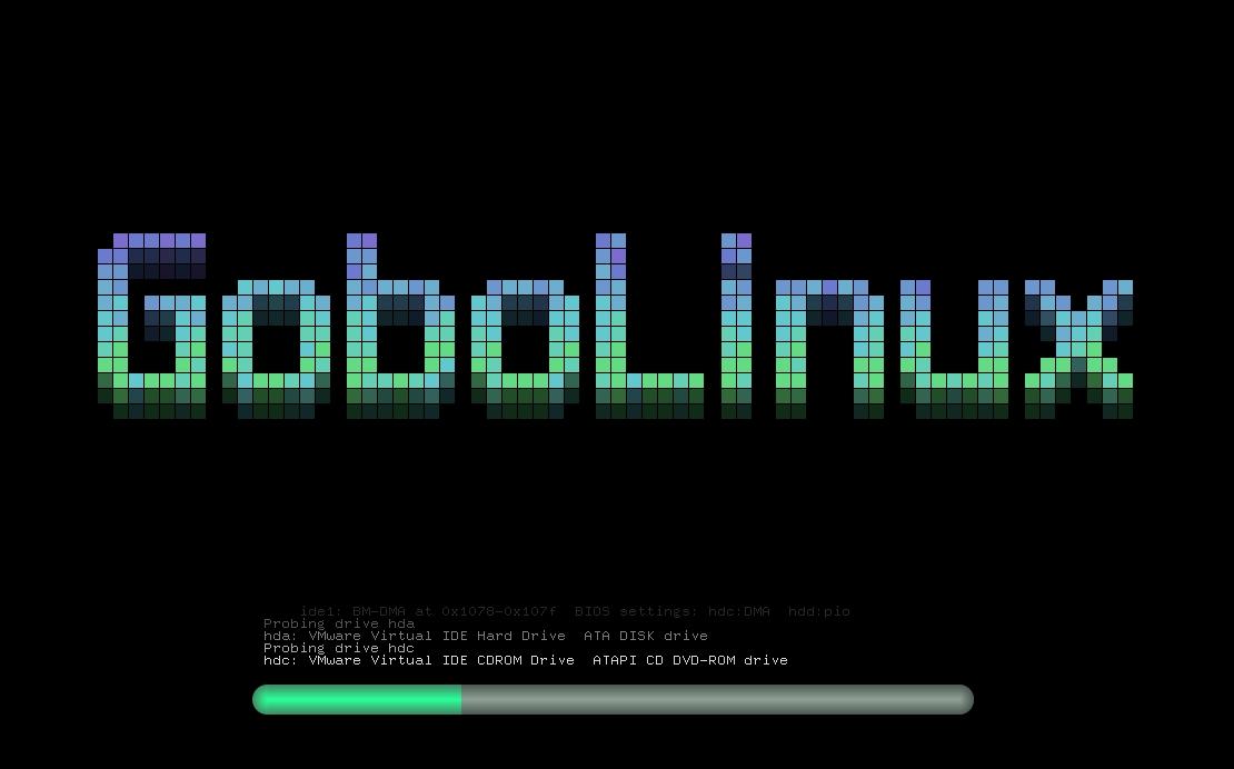 GoboLinux booting up