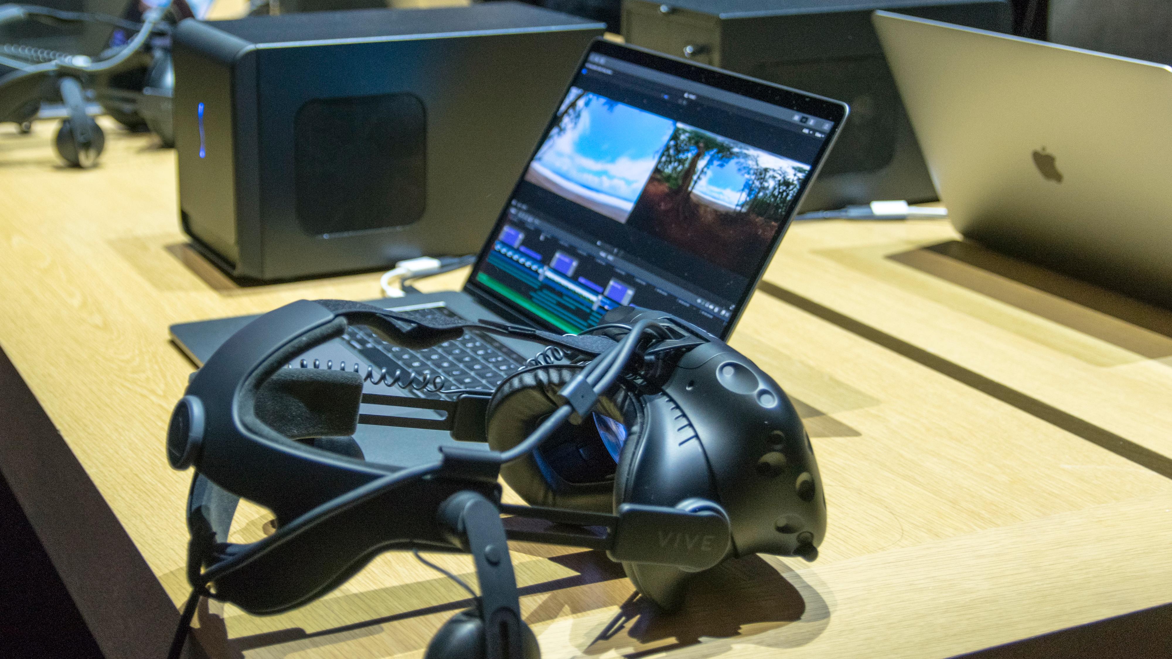 HTC Vive var VR-løsningen som ble demonstrert på Apples nye løsning.