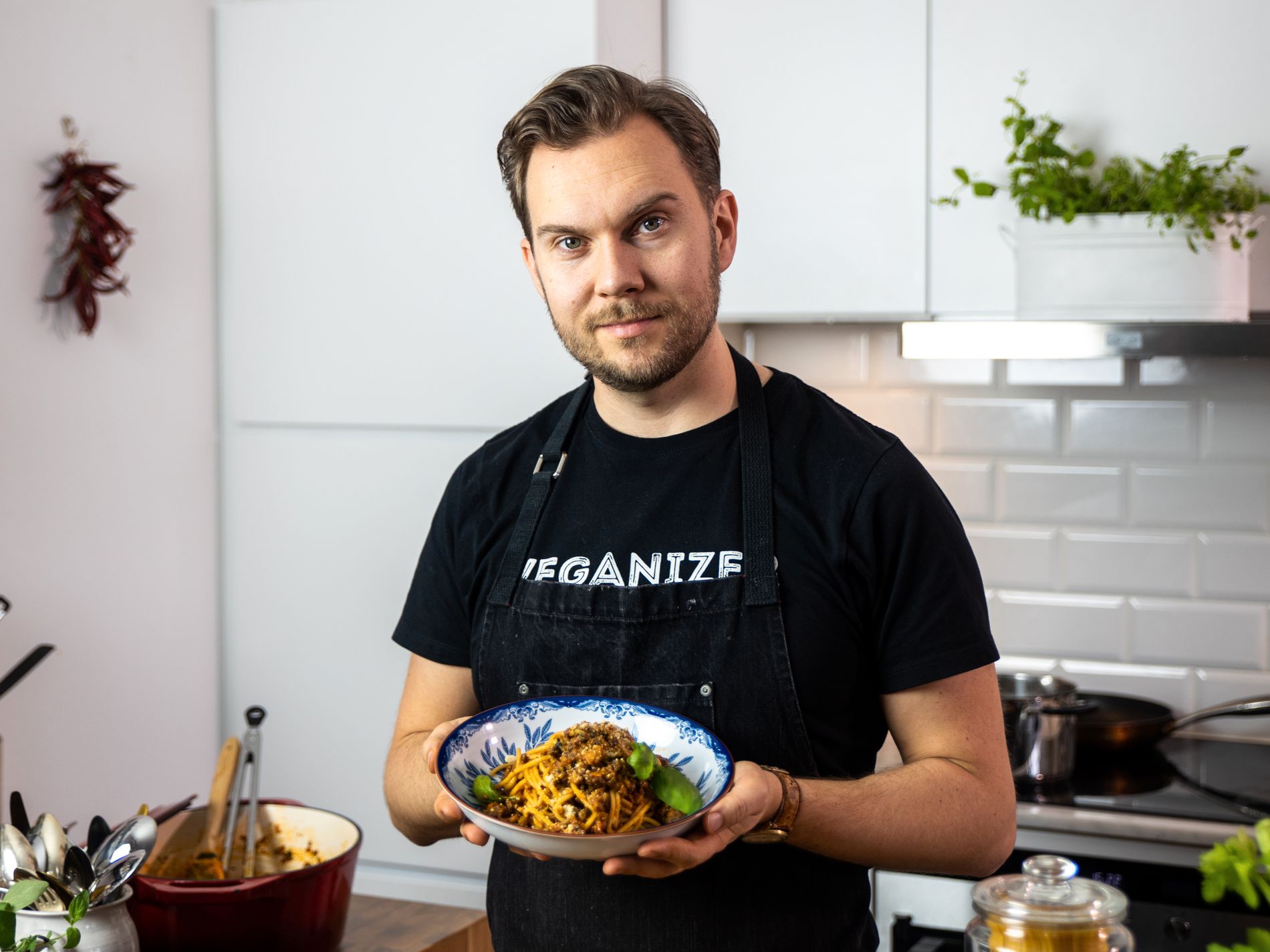 Gustav Johanssons middagstips: Köttfärssås är Sveriges populäraste maträtt. Här är ett veganskt recept.
