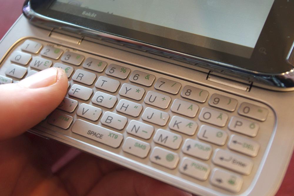 Tastaturet på Touch Pro 2 er større enn på forgjengeren. (Alle foto: Einar Eriksen)