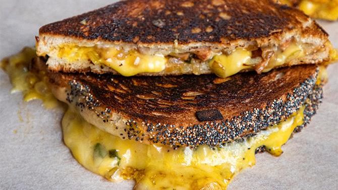 Vegan grilled cheese 