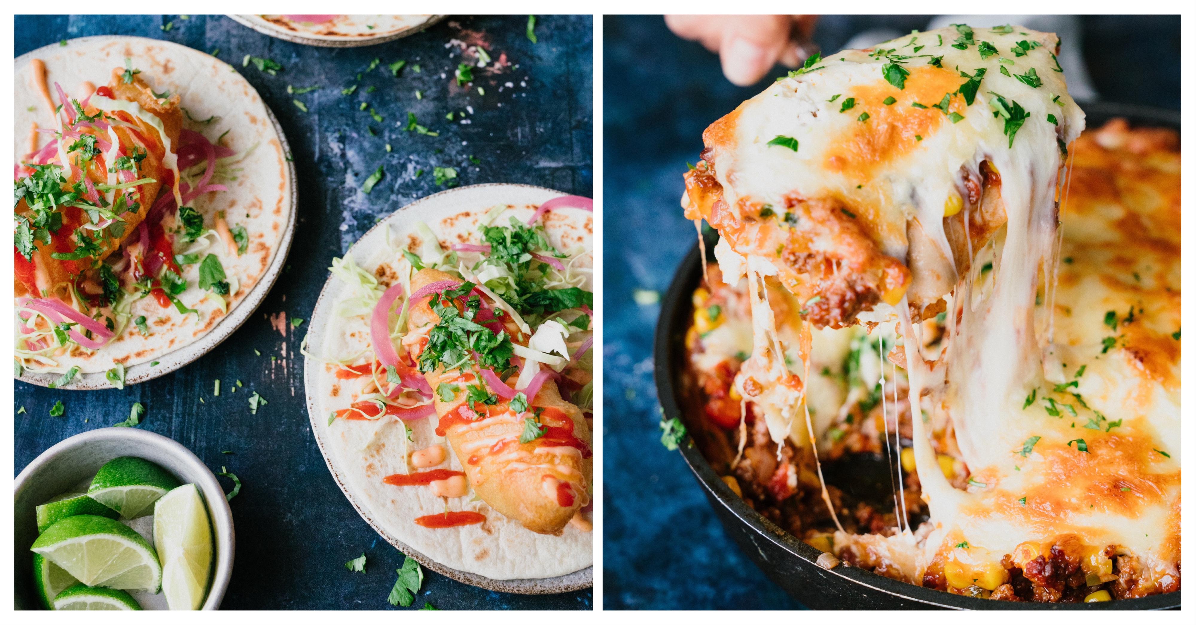 VANN I MUNNEN: Taco med frityrstekt fisk, eller taco-grateng med masse smeltet ost? Det er helgestemning.