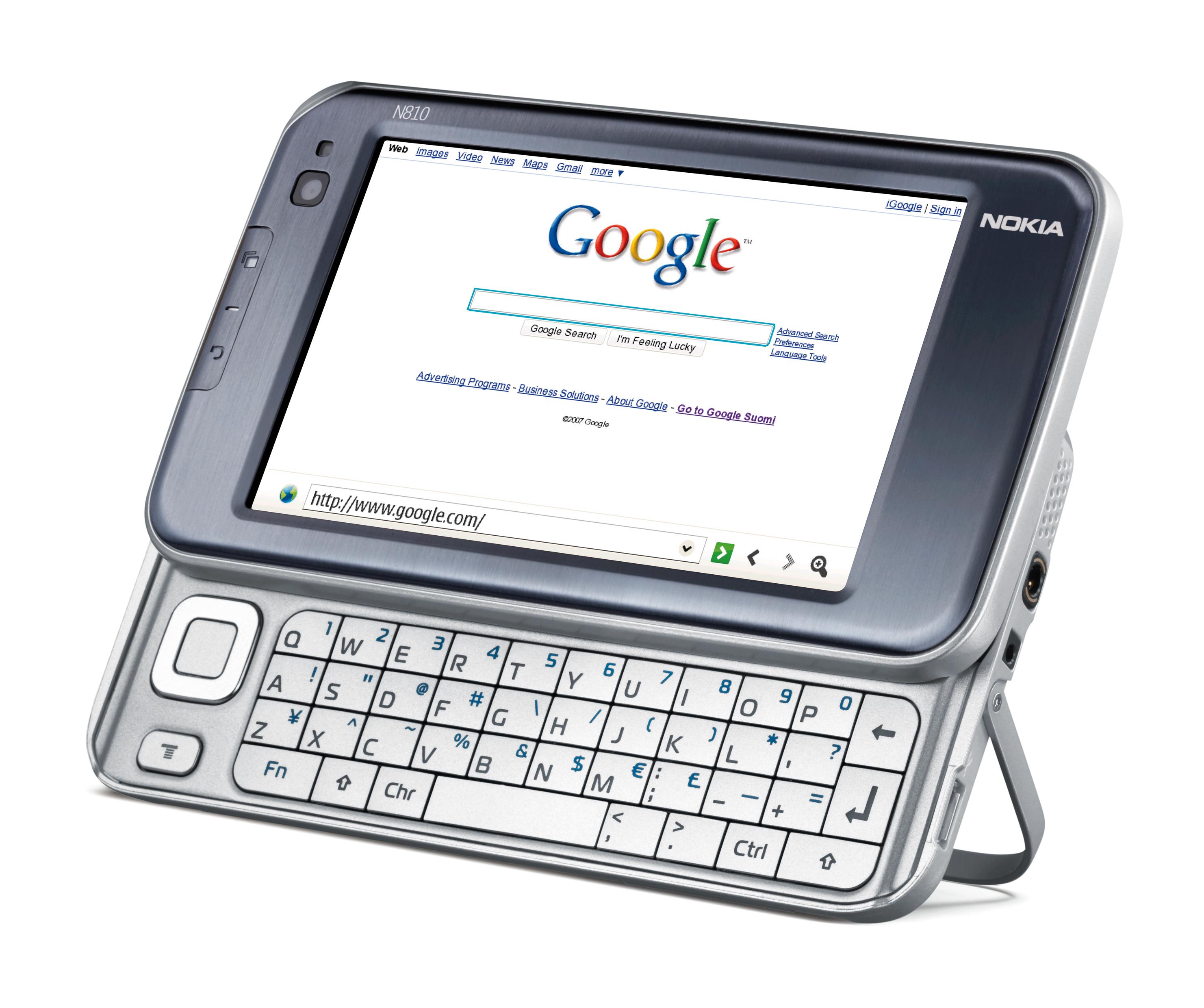 Det fulle tastaturet gjør det enkelt å skrive inn nettadresser og annet. (Foto: Nokia)