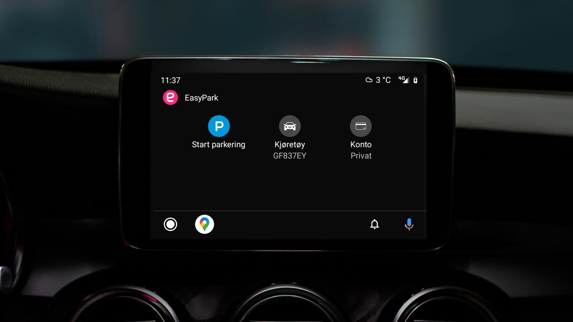 EasyPark støtter nå Android Auto