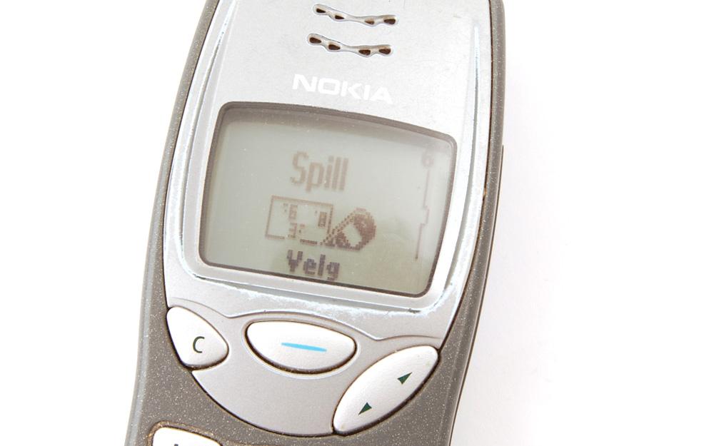 De fleste som eide denne telefonen tilbrakte store mengder tid med spillet Snake.