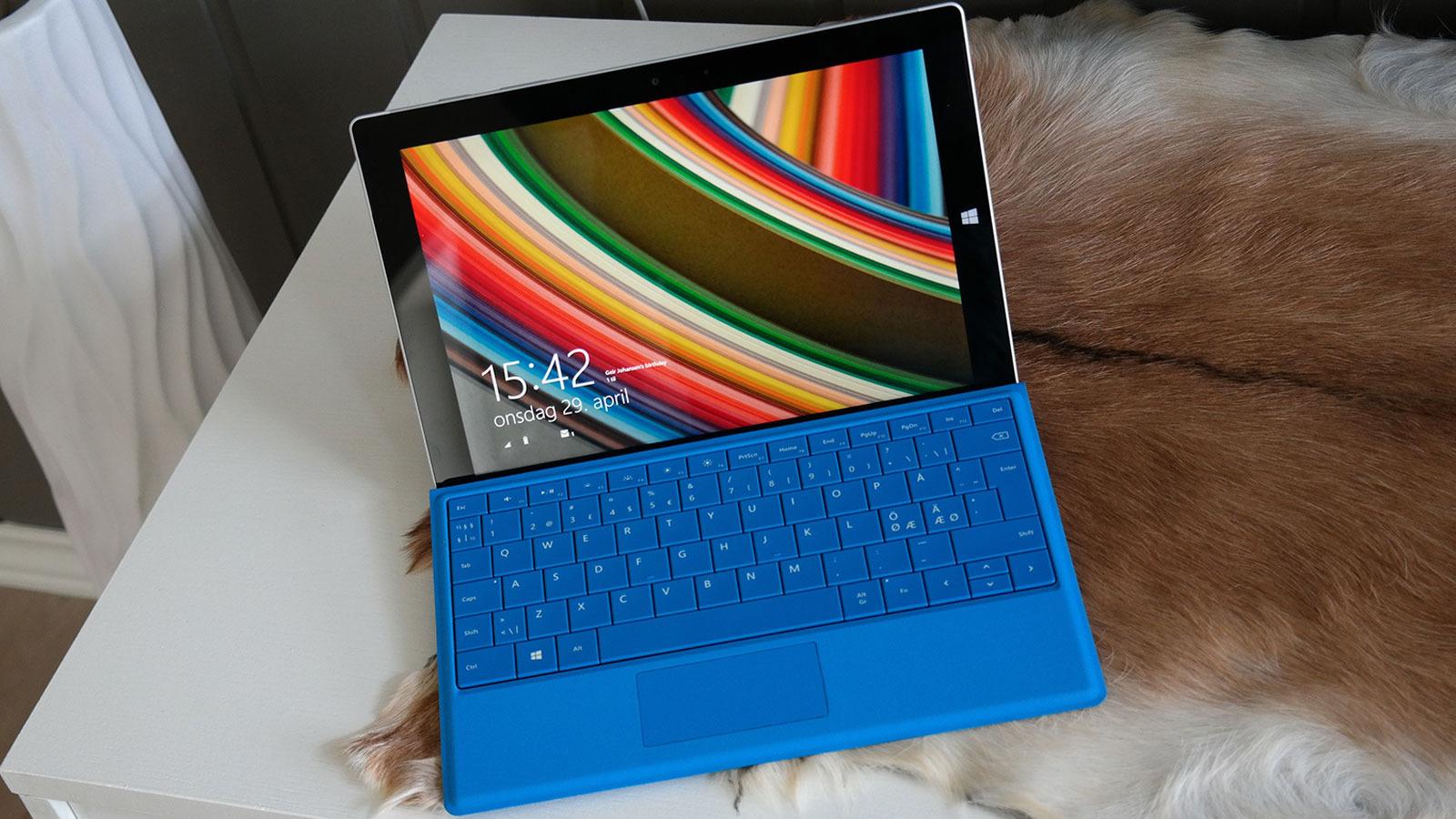 Tastaturet til Surface 3 er ekstrautstyr. Foto: Espen Irwing Swang, Tek.no