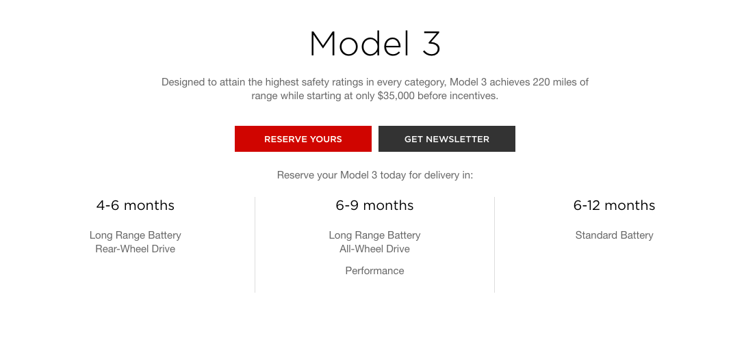 Tesla kutter leveringstiden markant på alle utgaver av Model 3, men foreløpig bare i USA.