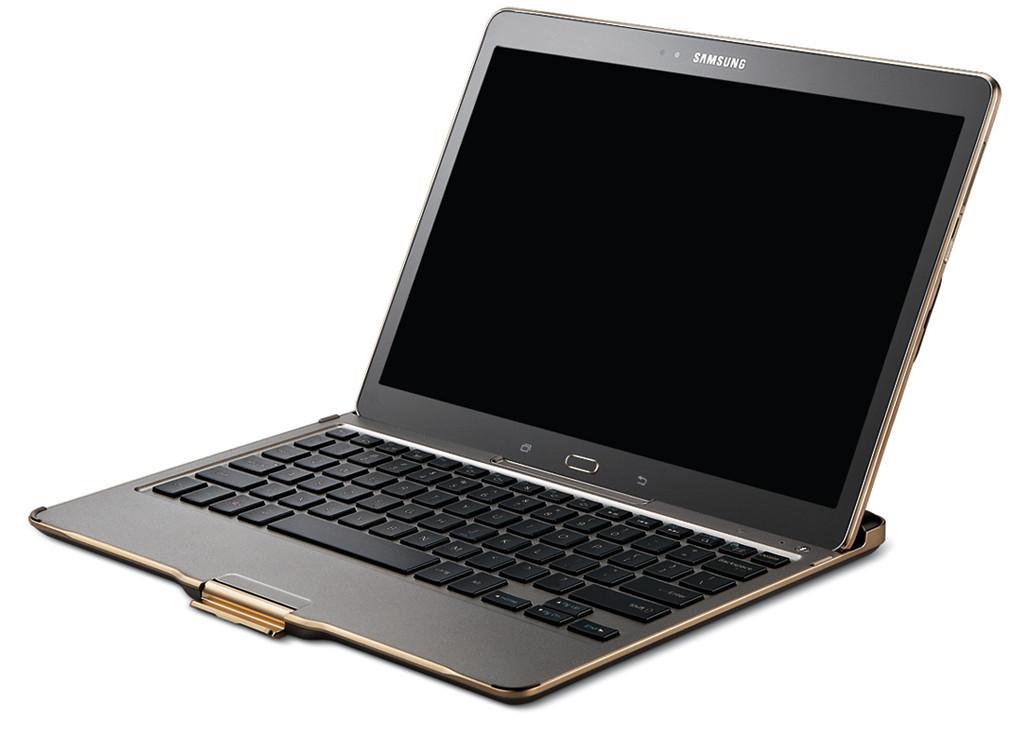 Originaldeksler er ofte tilpasset nettbrettet de hører til både i design og i funksjon. Her er Samsungs tastaturdeksel for Galaxy Tab S-serien.Foto: Samsung