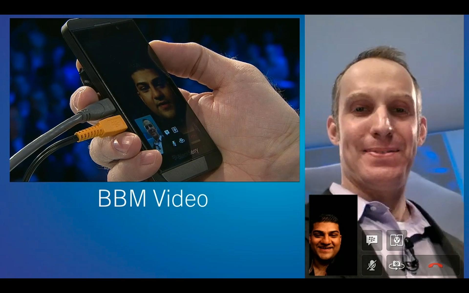 Videosamtale har nå blitt en integrert del av BlackBerry Messenger.